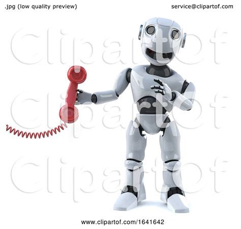 3d Robot Answers The Phone By Steve Young 1641642