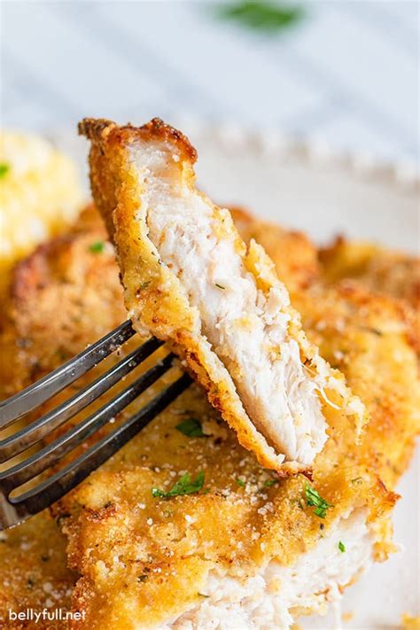 When dipping in bread crumbs, shake off the basket is not as tall and wider than most in its size group, which is perfect. {Crispy Breaded} Air Fryer Pork Chops - Belly Full