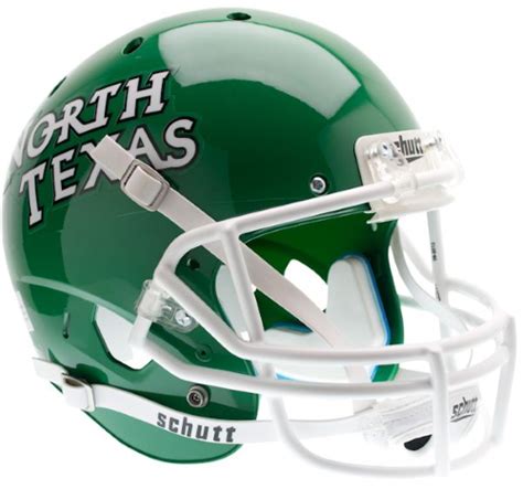 How much can helmets help? North Texas Mean Green Full XP Replica Football Helmet ...