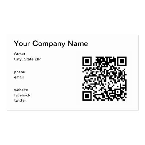 Qr Code Business Card Templates Page8 Bizcardstudio