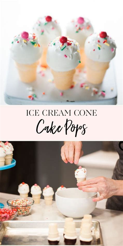 Ice Cream Cone Cake Pops Recipe Ice Cream Cake Pops Ice Cream Cone Cake Pops Ice Cream