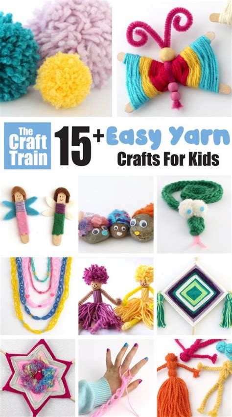 Yarn Crafts For Kids The Craft Train