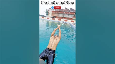Perfect Swimming Dive Backstroke Dive Swimming Learnswimming Swimmingtips Youtube