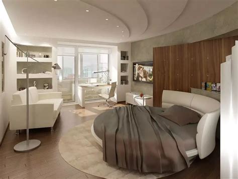 Circle Bed In Unique Bedroom Interior Design Small Design Ideas