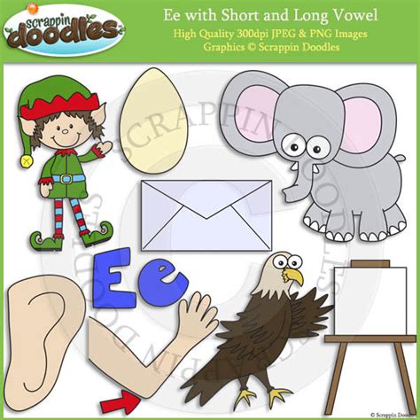 E Short And Long Vowel Scrappin Doodles