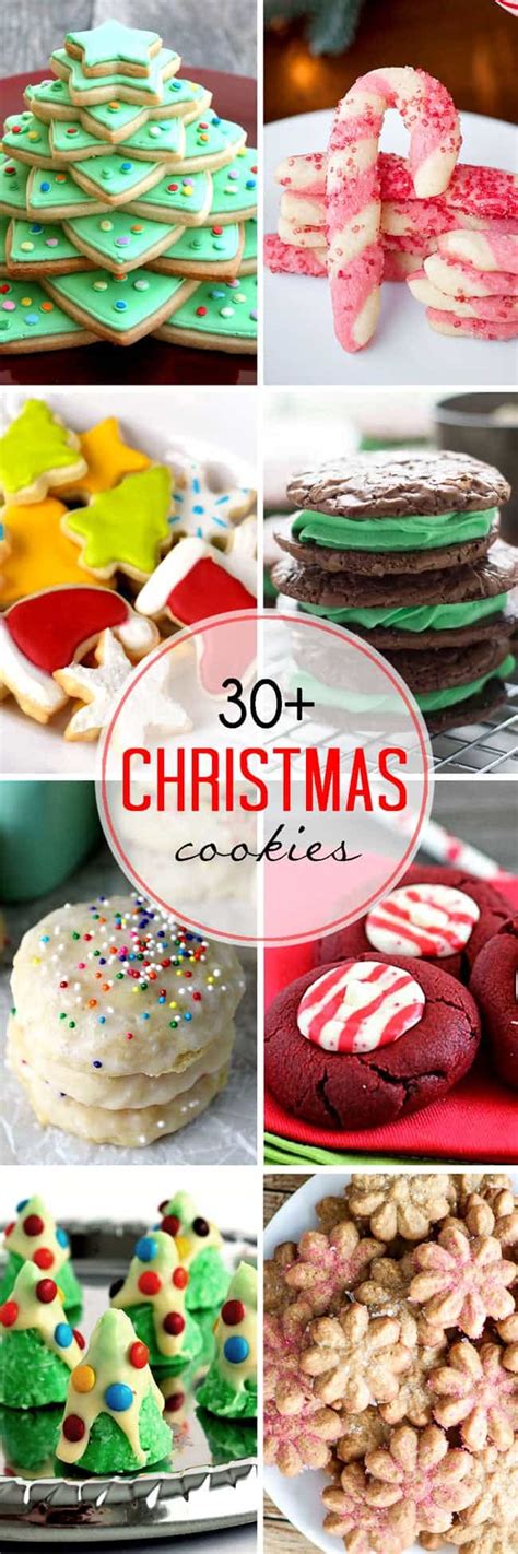 20 cookie recipes to last. 30 Easy Christmas Cookies - LemonsforLulu.com