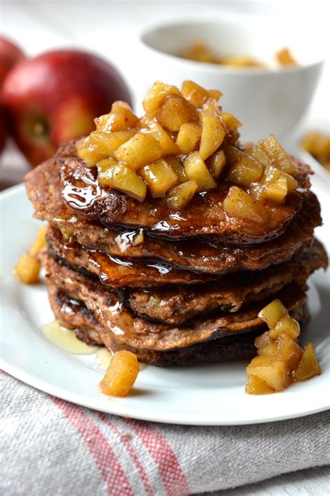 Apple Cinnamon Pancakes Paleo Grain Free Every Last Bite
