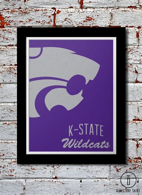 Ksu Wildcats Graphic Print Kansas State University Wildcat