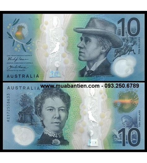 Úc Australia 10 Dollar 2016 Unc Polymer