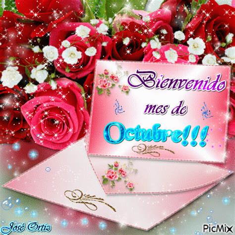 BIENVENIDO MES DE OCTUBRE GIF Animado Gratis PicMix