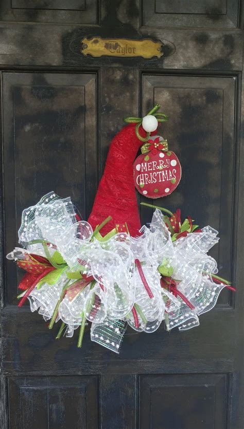 Christmas Mesh Wreaths Christmas Door Decorations Burlap Christmas