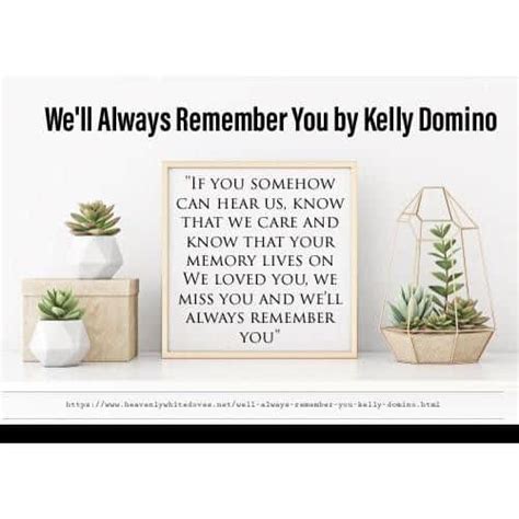Well Always Remember You By Kelly Domino Heavenly Doves