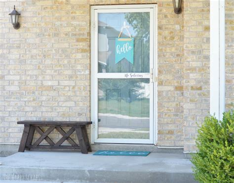 Diy Front Porch Bench The Happy Scraps