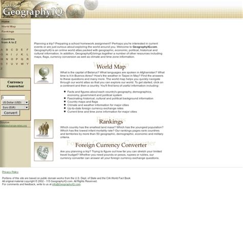 Geographyiq World Atlas Home Page Pearltrees