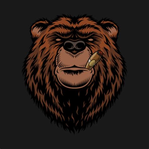 Bear Smoking Cigar Cigarette Smoker Cigar Fan Cigar T Shirt Teepublic