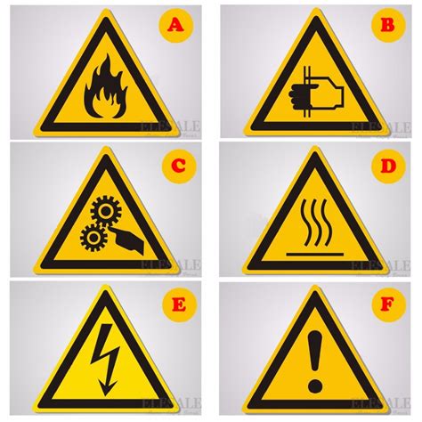 Buy 5pcs Warning Signs Stickers Security