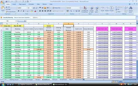 Microsoft Excel Spreadsheet Hetytheater