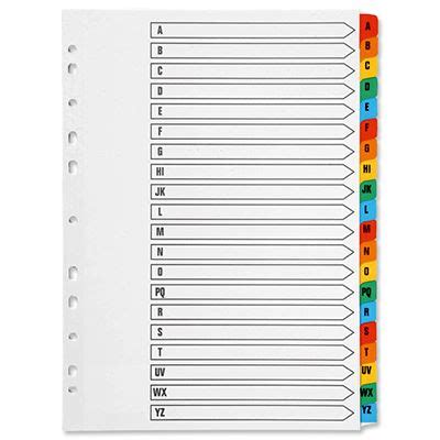 Remove all those unnecessary tags and values? Reinforced Coloured Index Tabs | Davpack
