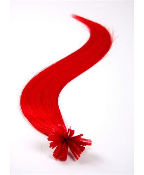 Pre Bonded Hair Extensions Red Nail Tip From Hair100