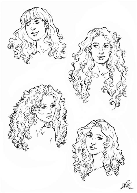 Some Curly Hair References By Nikemv On Deviantart
