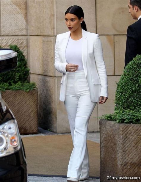 White Pant Suits For Women 2019 2020 B2b Fashion