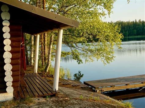 Sauna Cabin Lake In Finland Her Finland