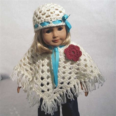 Sweet Doll Poncho And Hat Pattern Pdf Fits 18 Inch Etsy