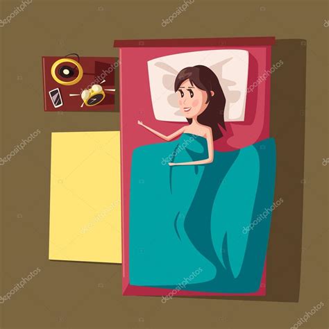 Sleeping Girl Or Woman At Bed Stock Vector Image By ©cookamoto 129110242