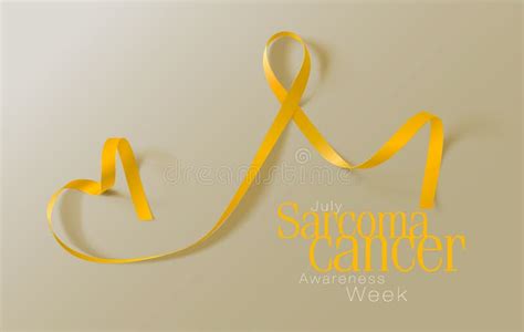 Sarcoma And Bone Cancer Awareness Calligraphy Poster Design Realistic
