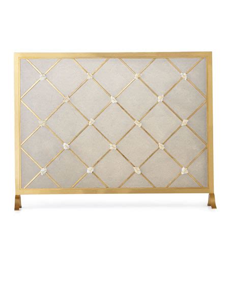 Giallastro Marble Accent Fireplace Screen