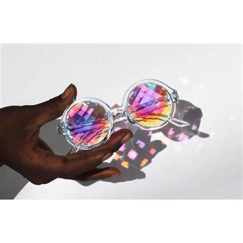 Kaleidoscope Hologram Round Glasses Use Coupon Itpin To Get 10 Off