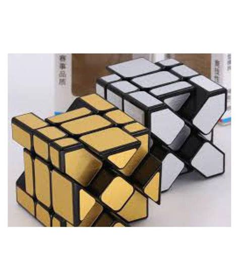 Mirror Cube Rubik Cube Set 3x3 Mirror Blocks Bundle Puzzle Golden And