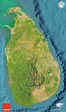 Satellite Map of Sri Lanka