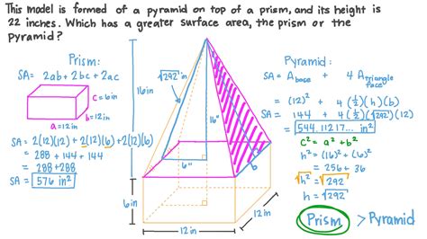 Surface Area Of Prism And Pyramid Worksheet