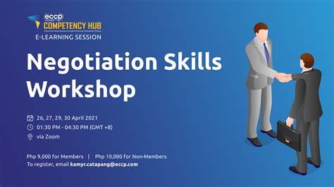 Negotiation Skills Workshop 4 Part Virtual Training Eccp On Glue Up