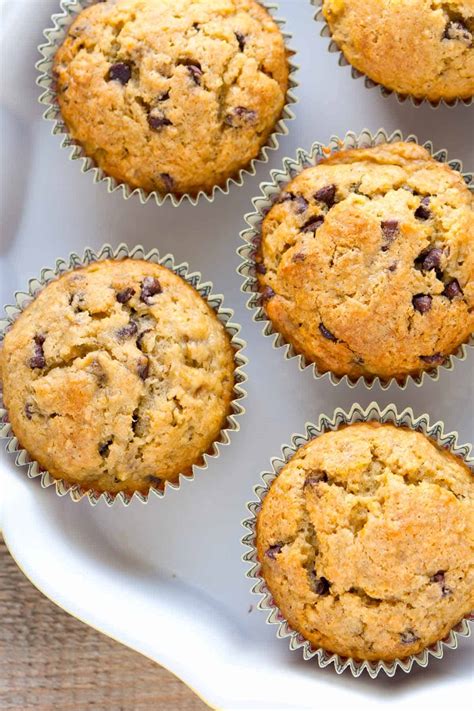 Easy Banana Muffins With Chocolate Chips