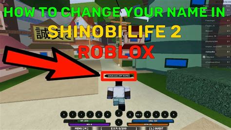 How To Change Your Name In Shinobi Life 2 Roblox Youtube
