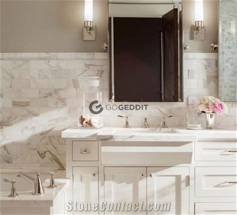 Calacatta Gold Bathroom Marble Tile From China