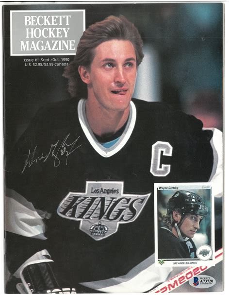 Lot Detail Wayne Gretzky Autographed 1st Issue Of Beckett Magazine