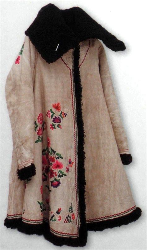Winter Coat Of A Peasant Woman From Russia Fur Sheepskin Embroidery