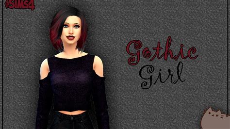 💀 Gothic Girl 💀 Create A Sim The Sims 4 Youtube