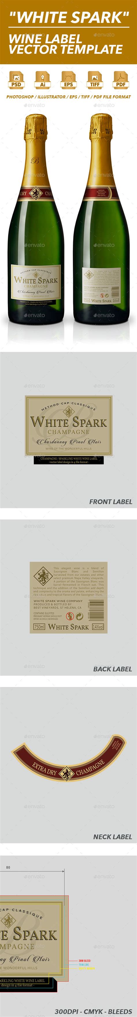 The unc laboratory safety manual requires that many hazards in the workplace be labeled. Sparkling Wine Label Vector Template by ShinyPixel ...
