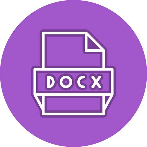Docx File Format Icon 15824011 Vector Art At Vecteezy