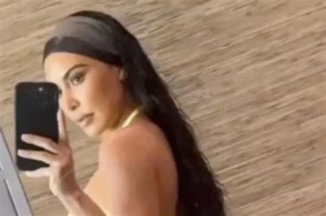 Kim Kardashian Suffers Fashion Blunder As She Goes Braless In Slashed