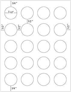 An easy and convenient way to make label is to generate some ideas first. This printable paper has 24 1.5 inch circles for making ...