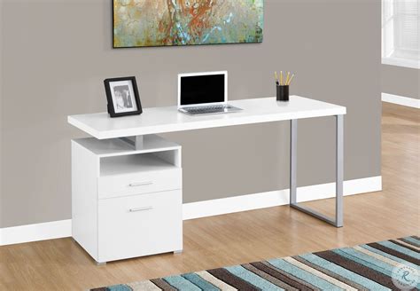 White 60 Computer Desk From Monarch Coleman Furniture