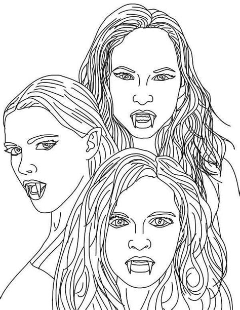 Vampire Anime Coloring Pages
