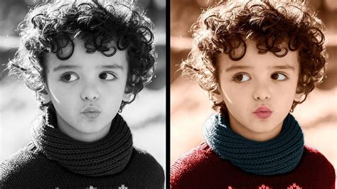 How To Colorize A Black And White Photo In Photoshop Youtube