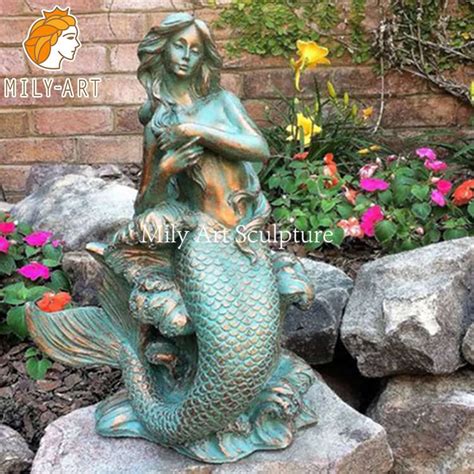 Beautiful Life Size Bronze Mermaid Statue Outdoor Decor For Sale Mlbs