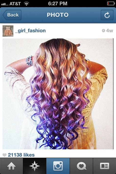 Dip Dyed Curly Hair Is Really Cute Hair Stuff